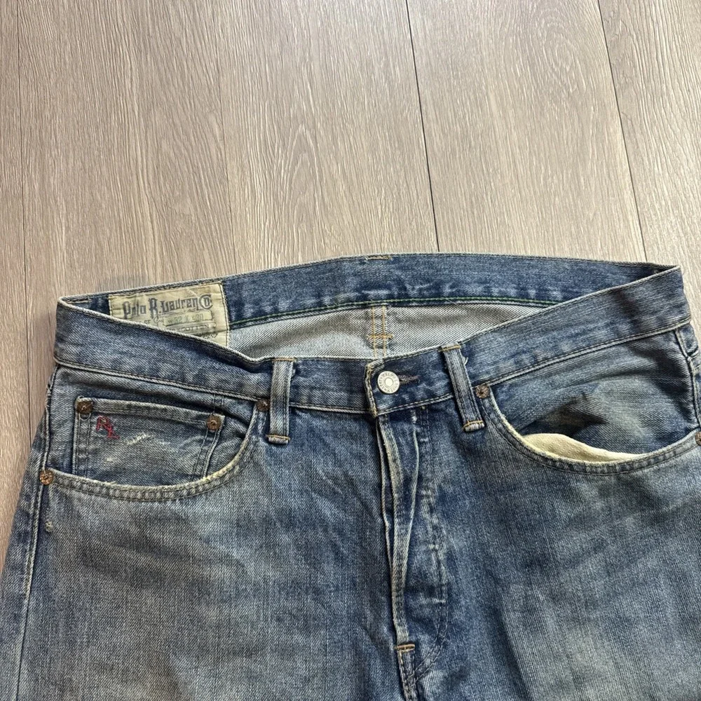 Vintage Polo Ralph Lauren‎ Jeans Men's 32 Baggy Relaxed Light Wash Actual 36x33